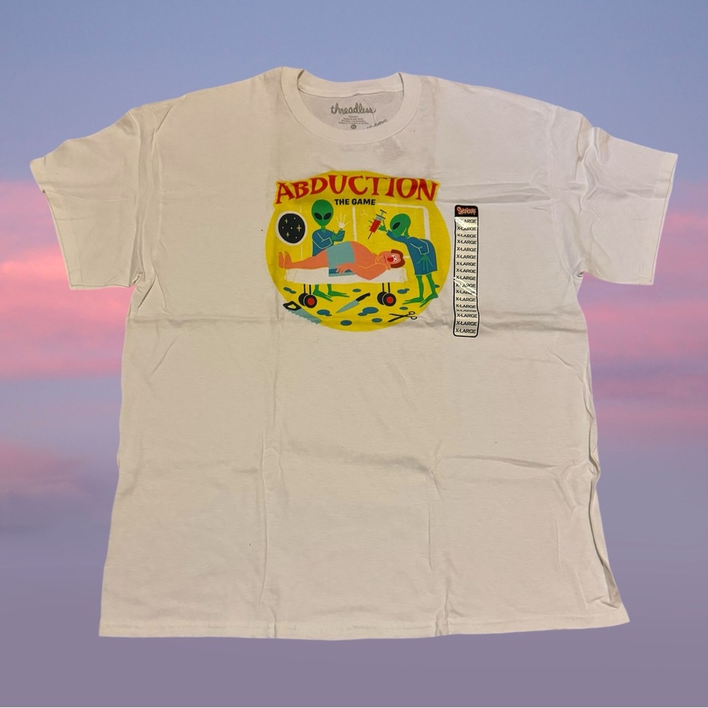 Alien Abduction Funny Vintage Hasbro Game Style Shirt Fright Rags Horror